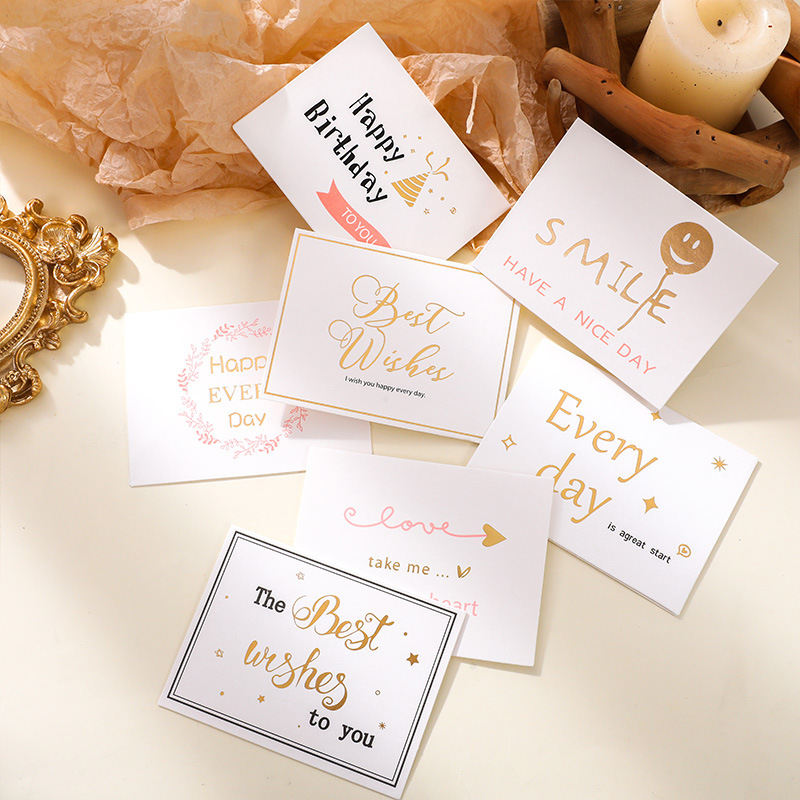 Teacher's Day Thanksgiving Graduation Ceremony Holiday Birthday Thank You Card with Envelope Business Blessing Flower Card