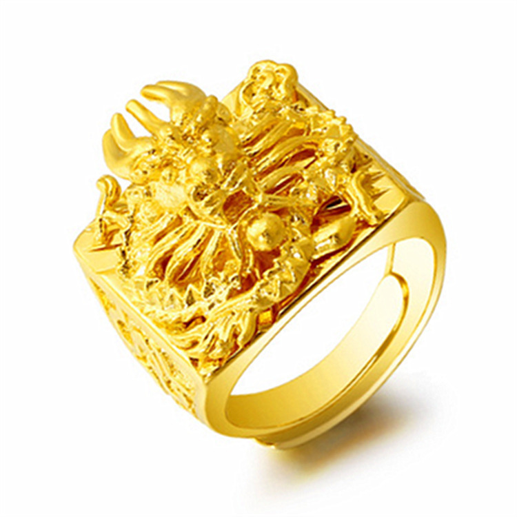 Vietnam Sha Jin big ring manufacturers wholesale in stock unisex fashion personality domineering faucet ring ring