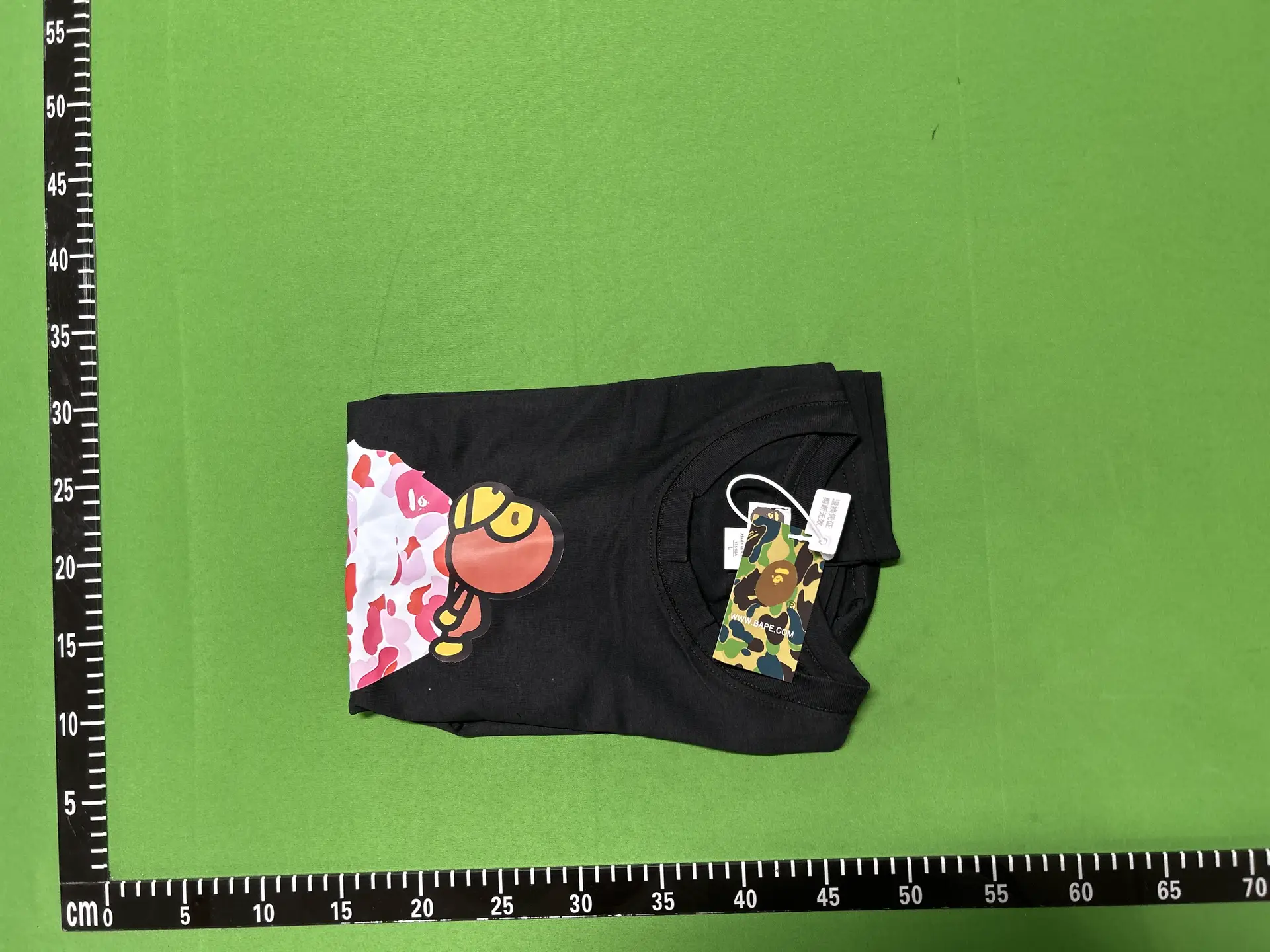 A Bathing Ape ABC Camo Shark Tee Black