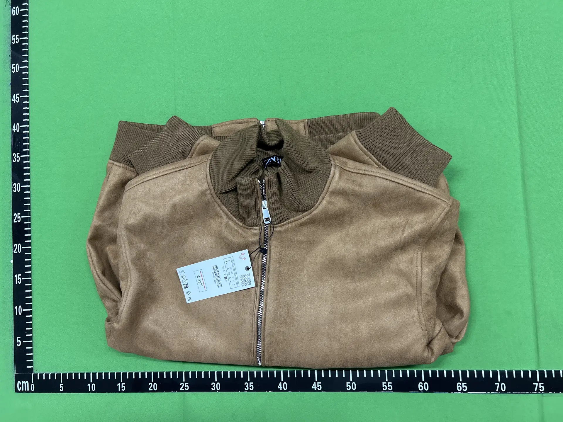 Cabinet 429! Za Autumn New Men's Suede Effect Slim Fit Straight Jacket 6318405 778