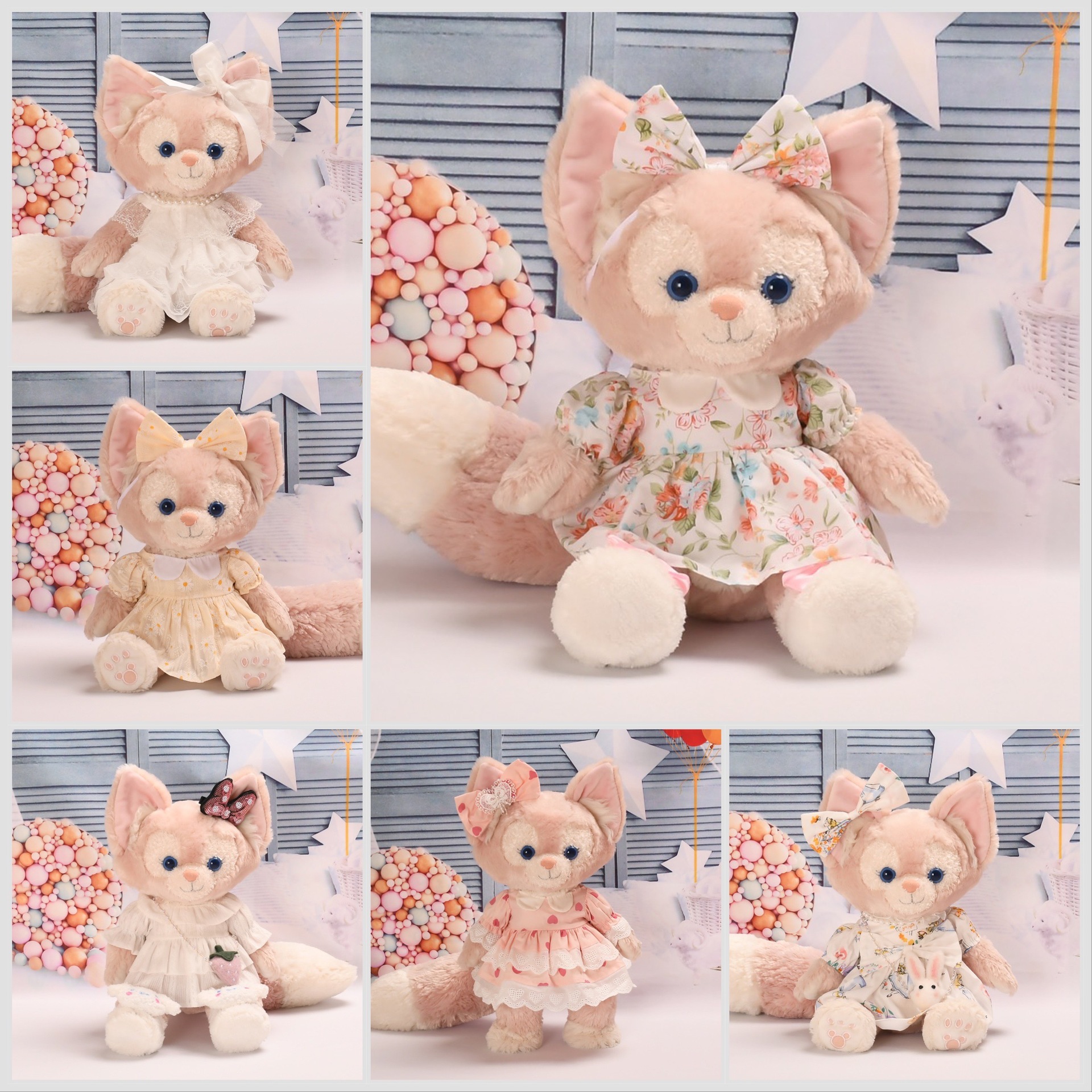 13-inch Ling na Bei Er doll clothes summer cool dress wedding dress s star Delu doll clothes