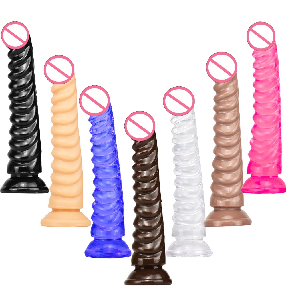 Factory dragon scale Crystal artificial penis adult sex toys posterior anal plug masturbation transparent dildo for men and women