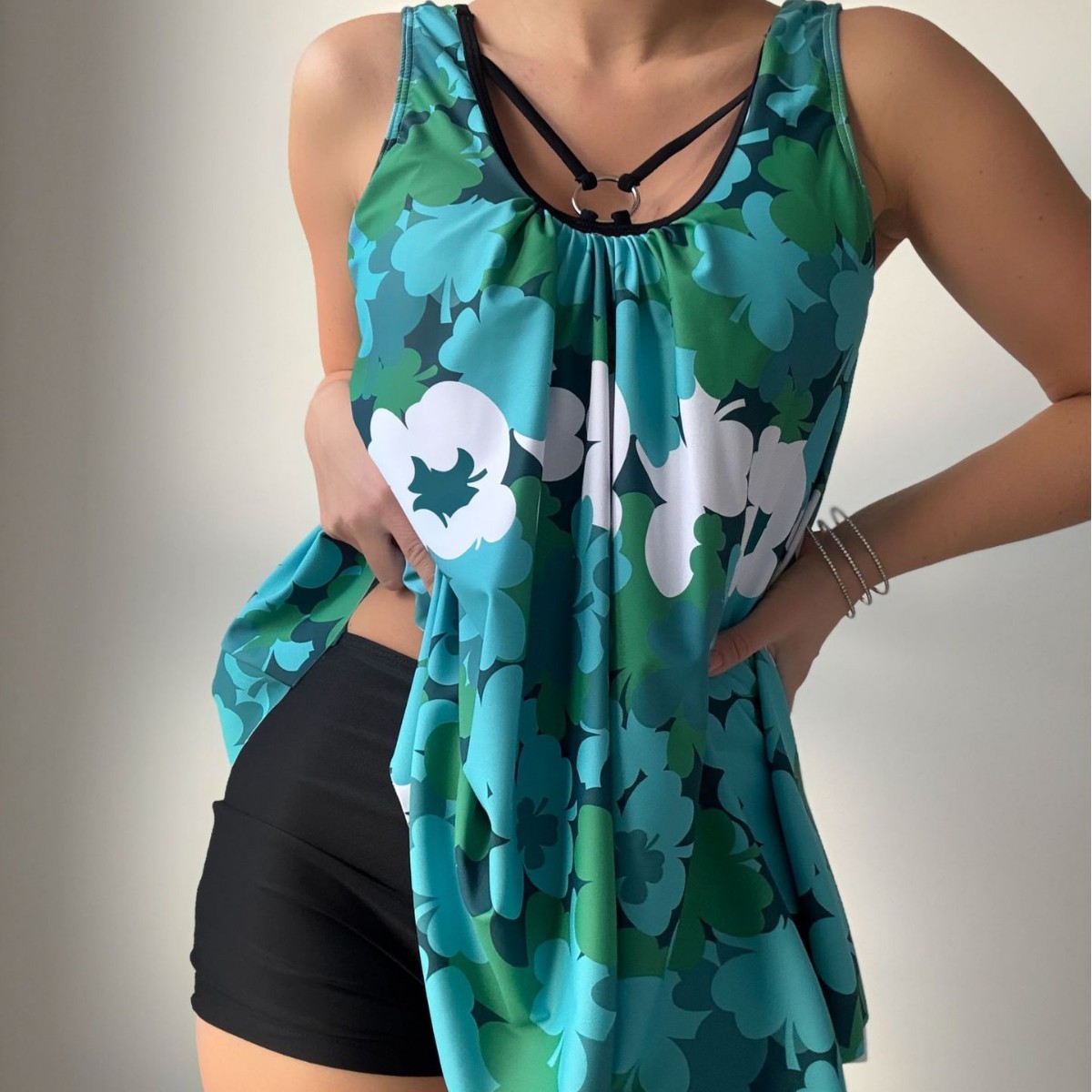 Women's New Floral Print Swimsuit Bikini Two-Piece Set Aliexpress Amazon Tk206