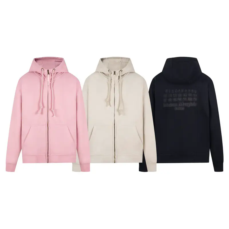 25Ss New Cross-Border Trendy Brand High-Quality Men's and Women's Terry Zipper Sweatshirts Factory Ready Stock Wholesale Delivery