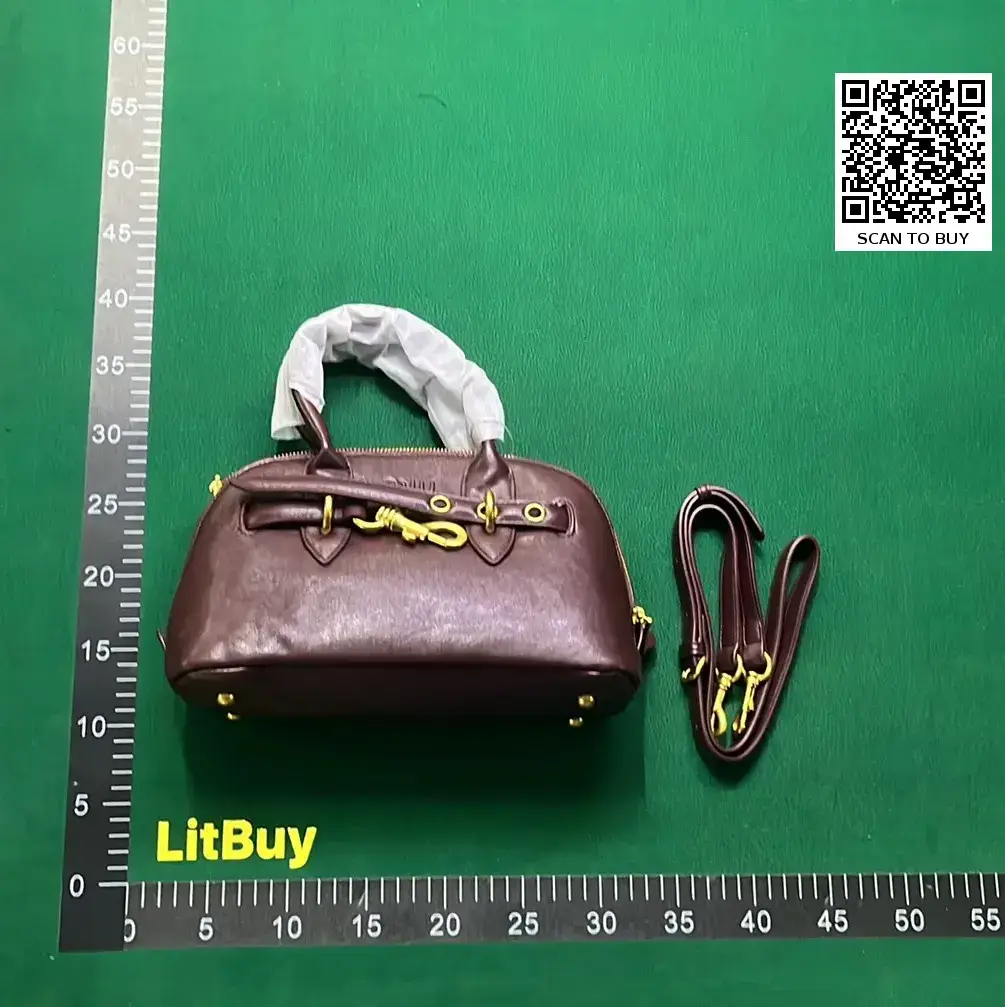 Miu Miu Bowling Bag Burgundy