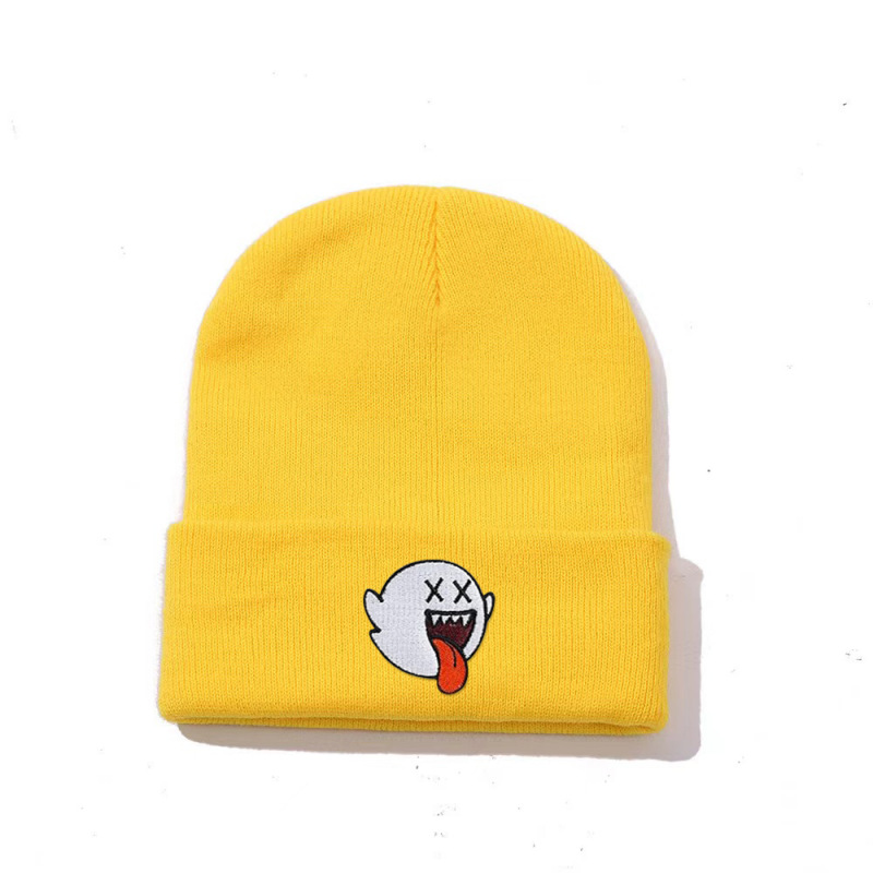 Autumn and winter cross-border Amazon foreign trade jacquard cap multi-color letters European and American men and women adult wool knitted cap