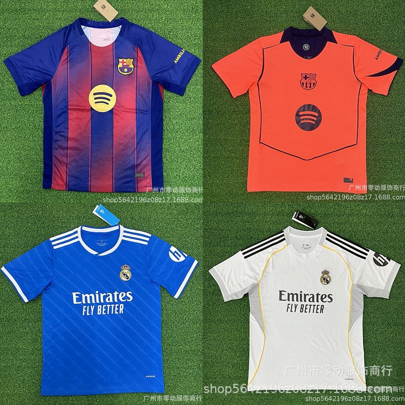 25-26 Club Real Madrid Bellingham Mbappe Special Edition Short-Sleeved Football Jersey