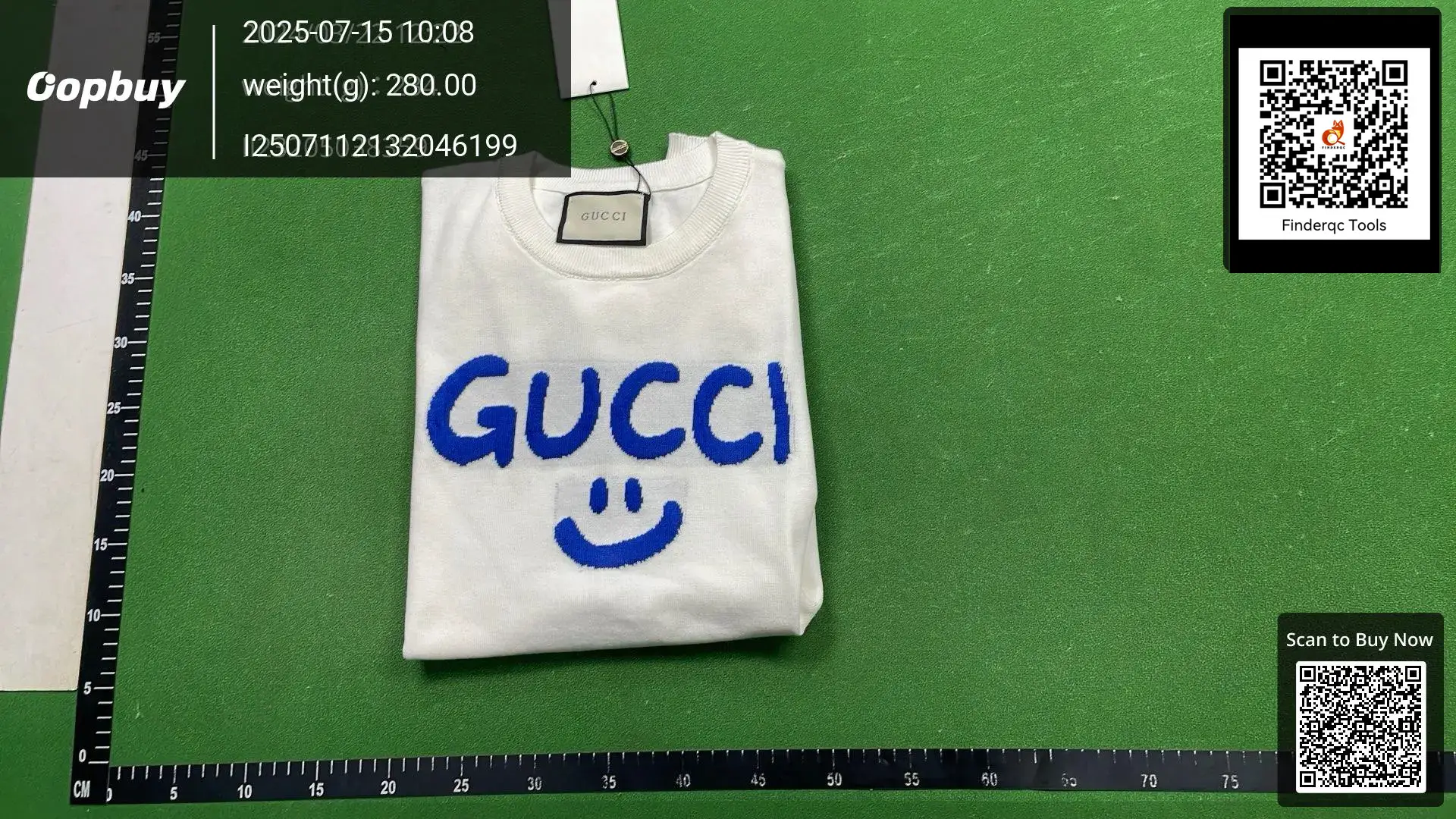 Gucci Smiley Face Sweater White