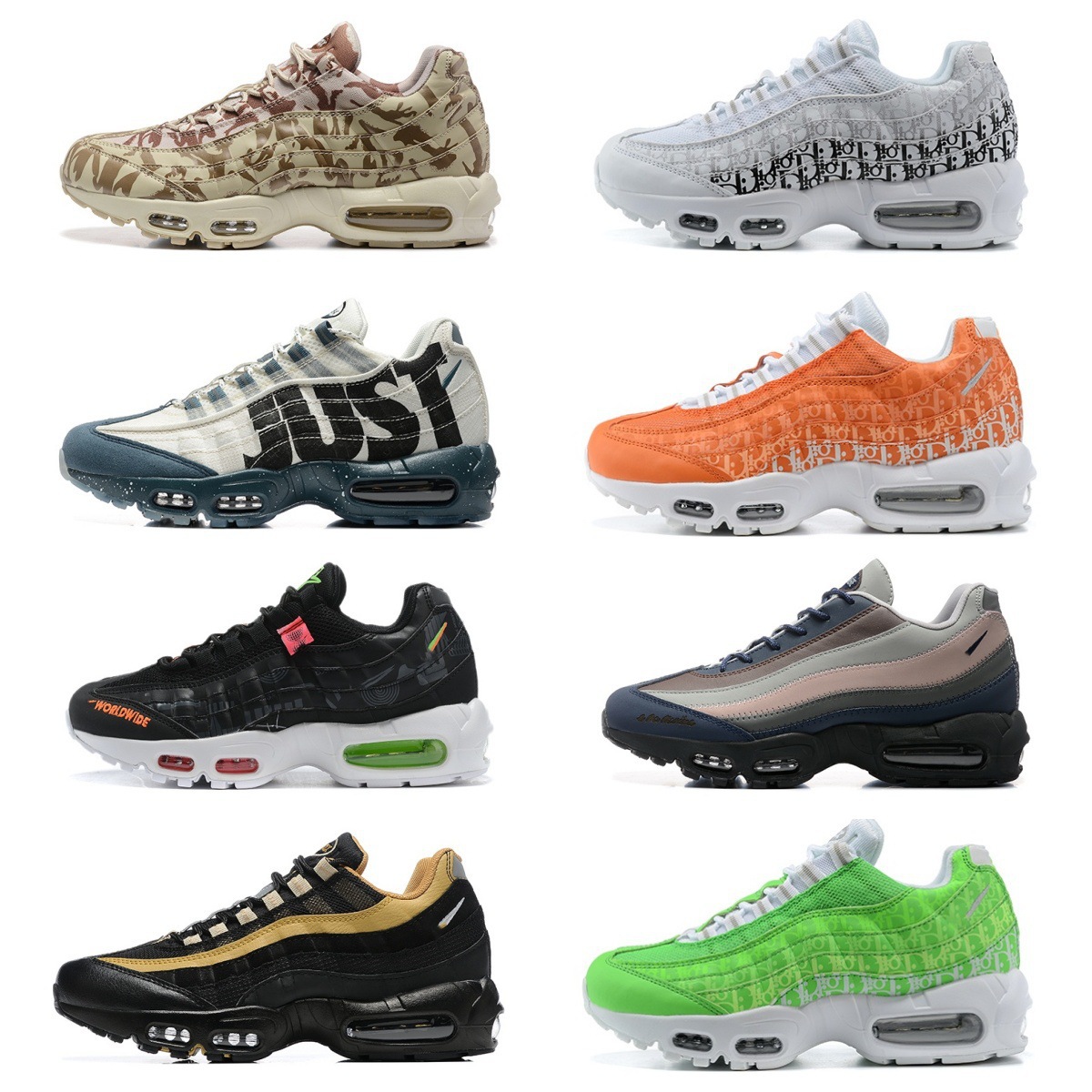 Nike Air Max 95 Black Orange Grey Men's Shoes