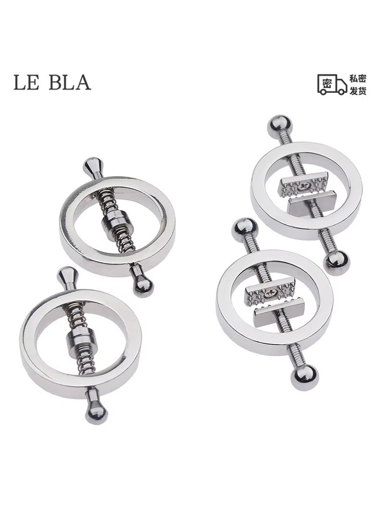 Nipple Clamps, Sm Training Punishment Nipple Clamps, Metal Male and Female Teasing Alternative Toys and Supplies