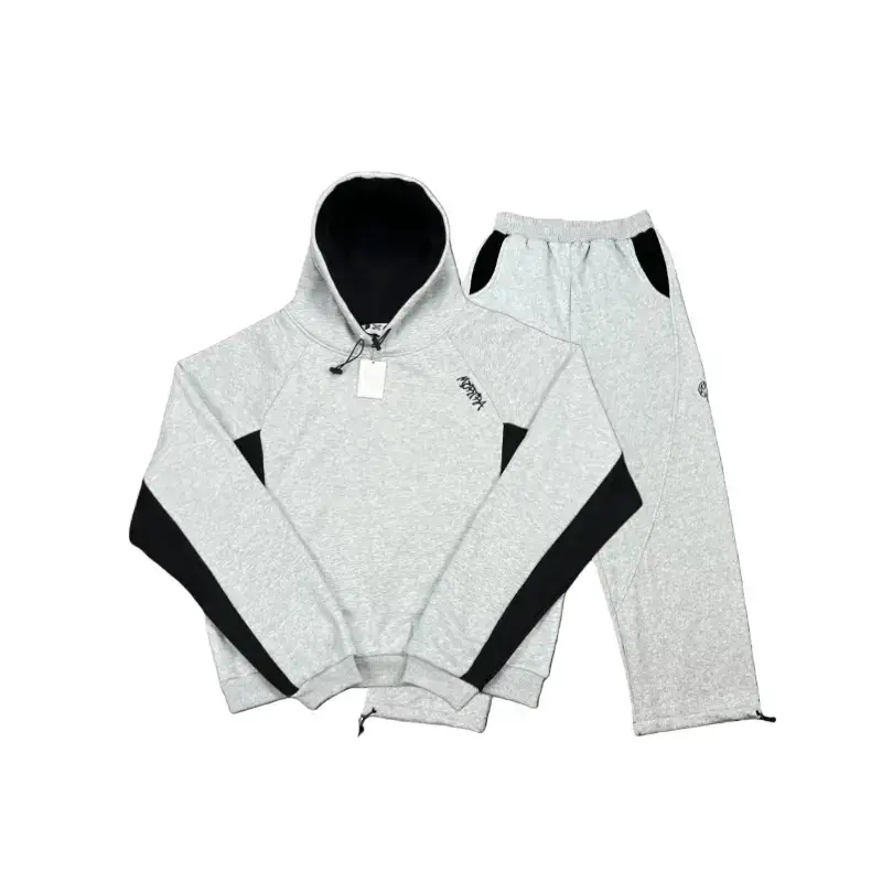 Mertra Grey Hoodie and Sweatpants Set