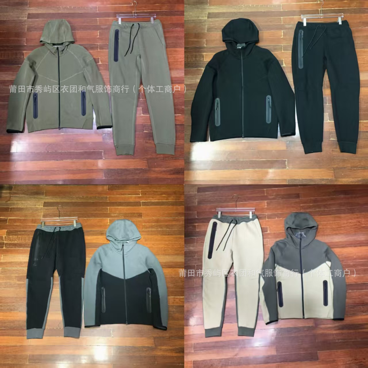Spring and Autumn 2024 New Sports suit Men's Knitted Casual Hooded Cardigan 922 Jacket and 002 Sweatpants