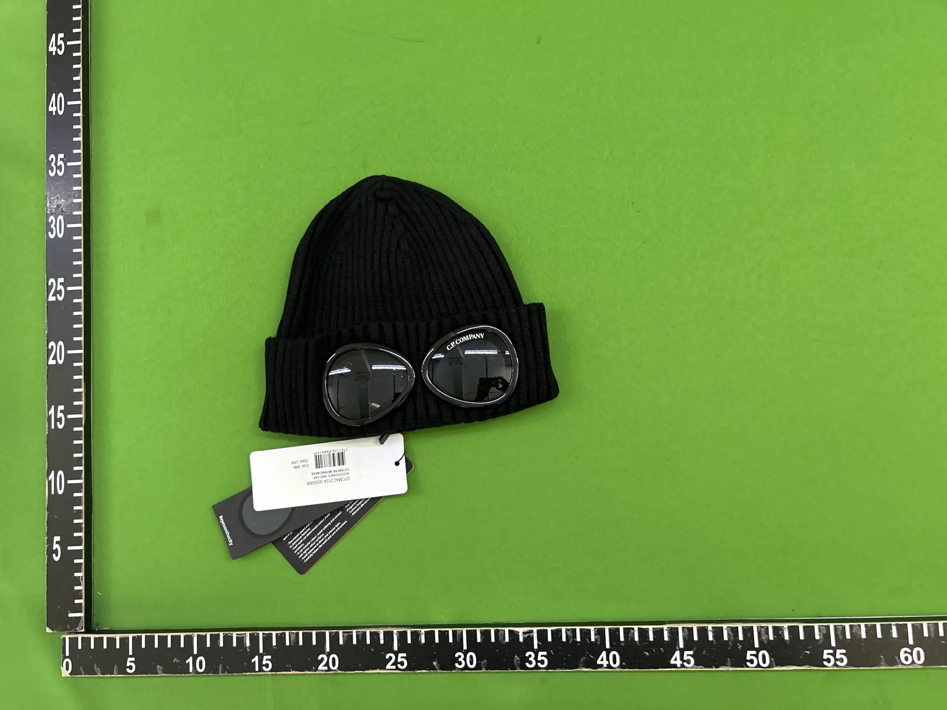 C.P. Company Goggle Beanie Black