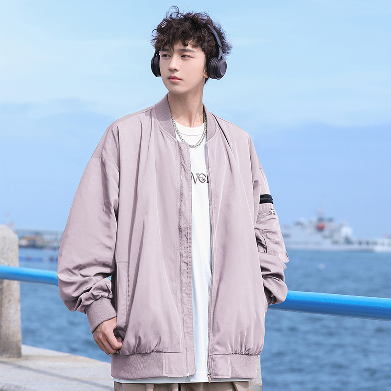 American fashion brand baseball uniform men's autumn workwear pilot jacket loose casual Ruan handsome couple jacket customization