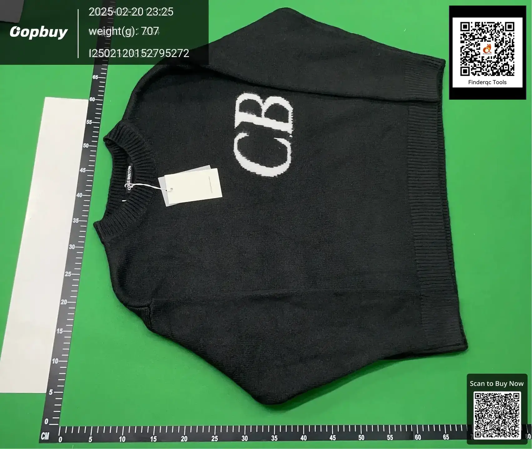 CB ICON Trendy logo Alphabet Jacquard Crewneck Loose Sweater High Street Men's and Women's Loose Knitted Sweater Wool Pants