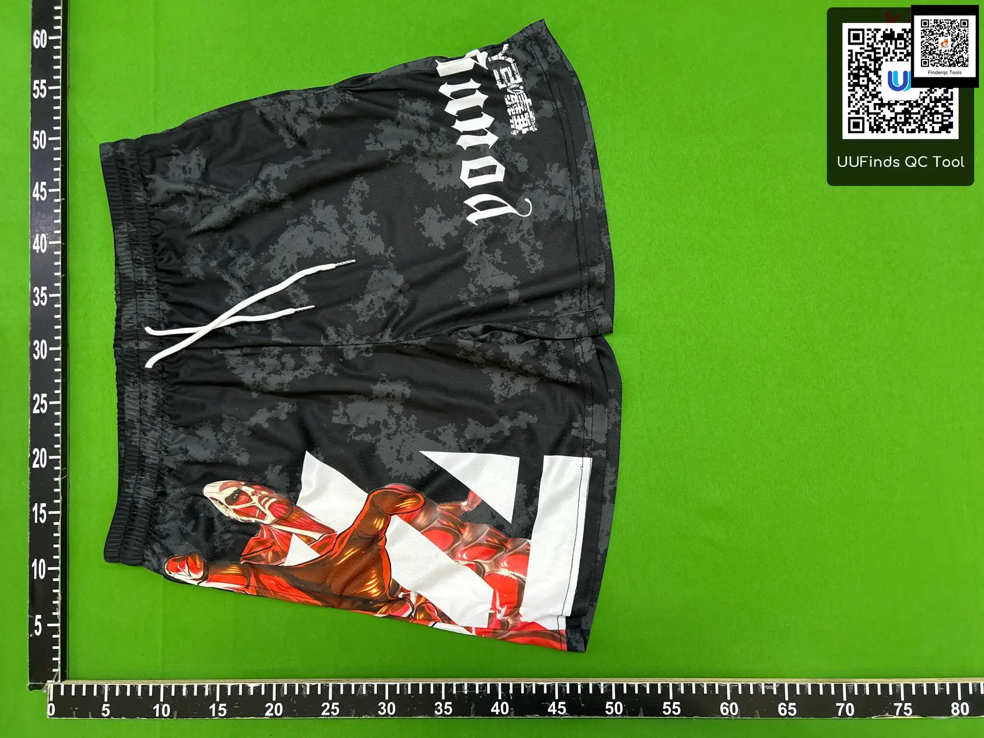 American YOUNGLA Animation Attack on Titan Mesh Quick-drying Breathable Shorts Casual Beach Pants