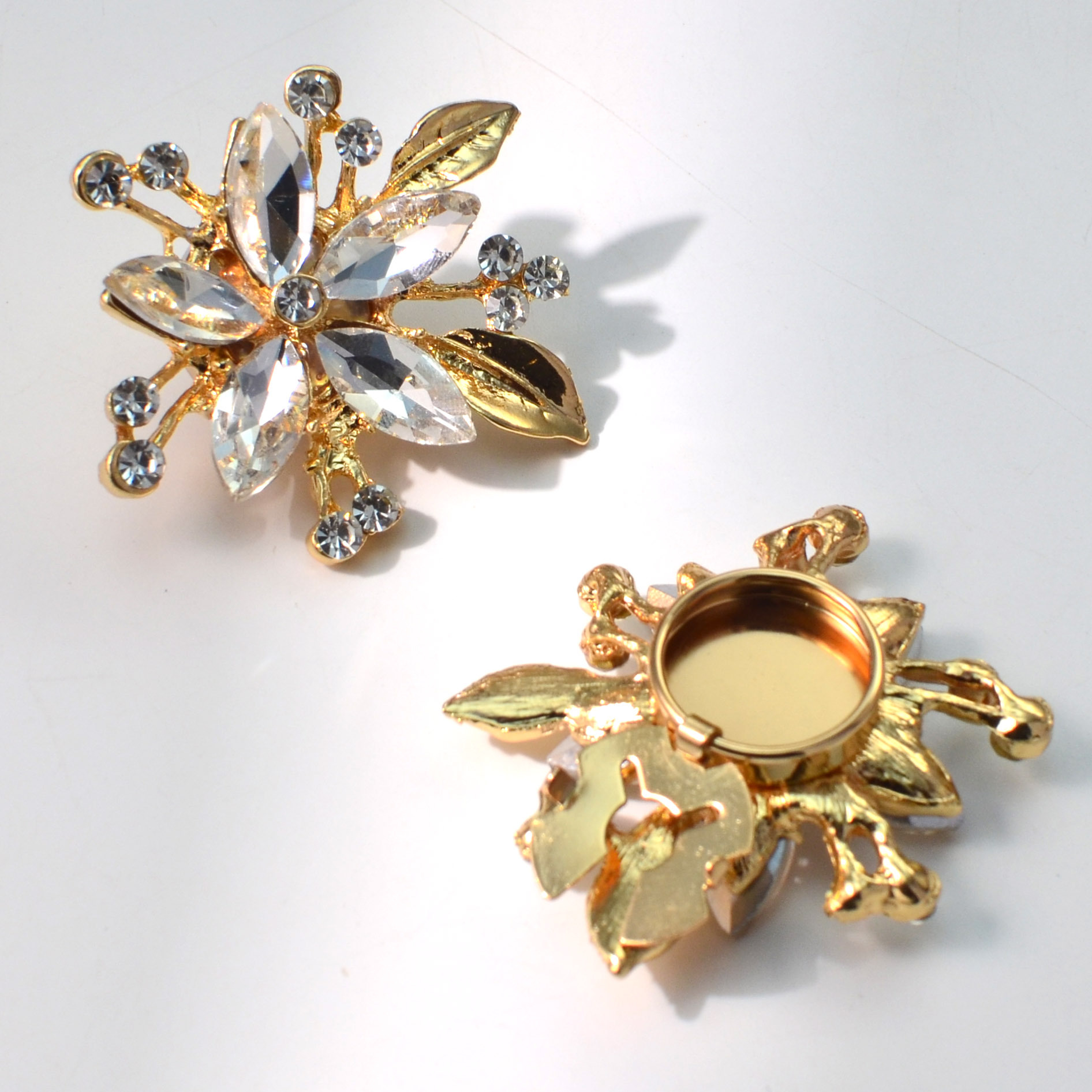 button cover shirt buckle fashion trend brooches flower rhinestone cufflinks turtle buckle clasp clip