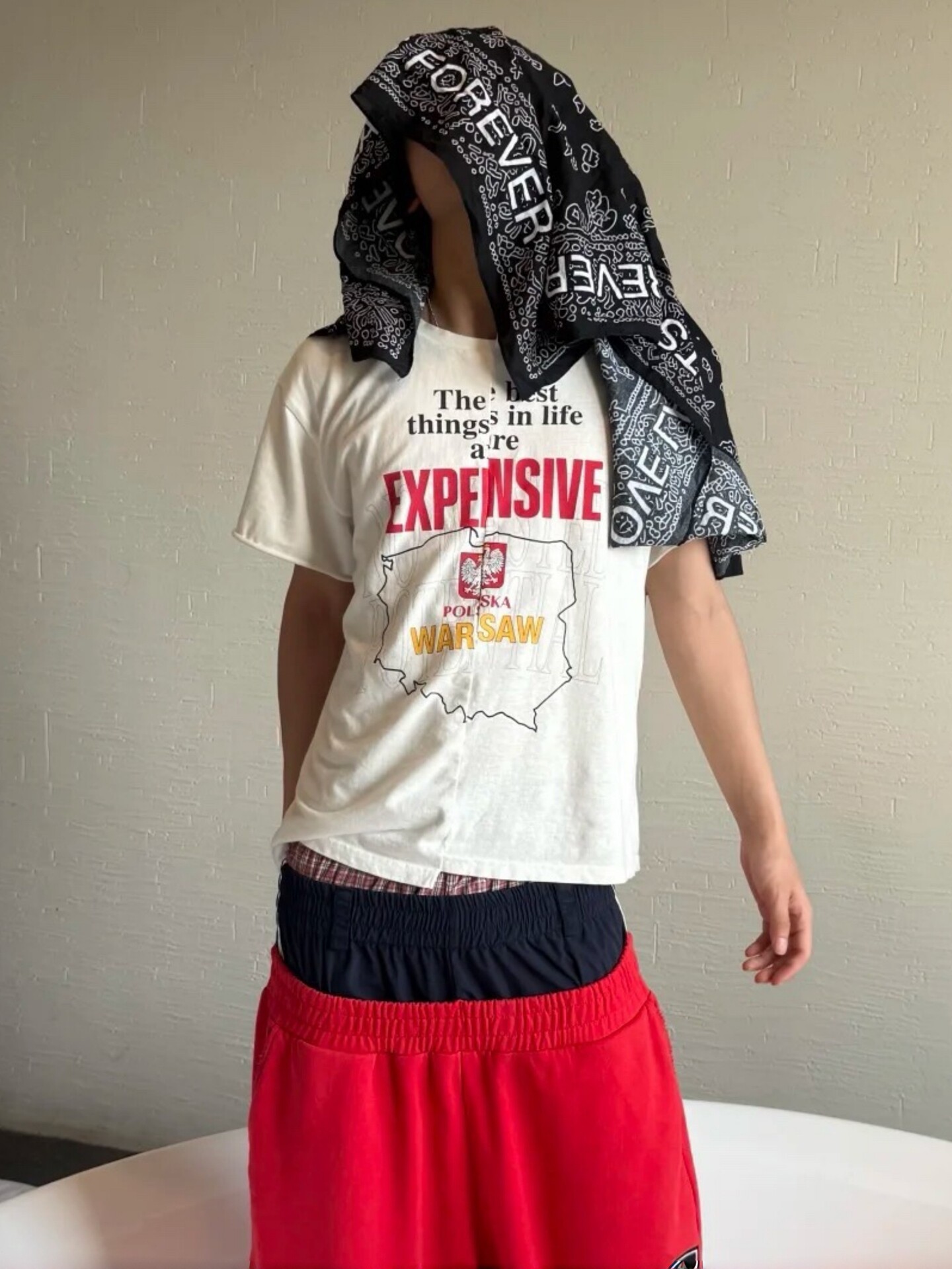 Grailz Project G/R Summer American High Street Fashion Brand Irregular Patchwork Short-Sleeved Loose Couple T-Shirt