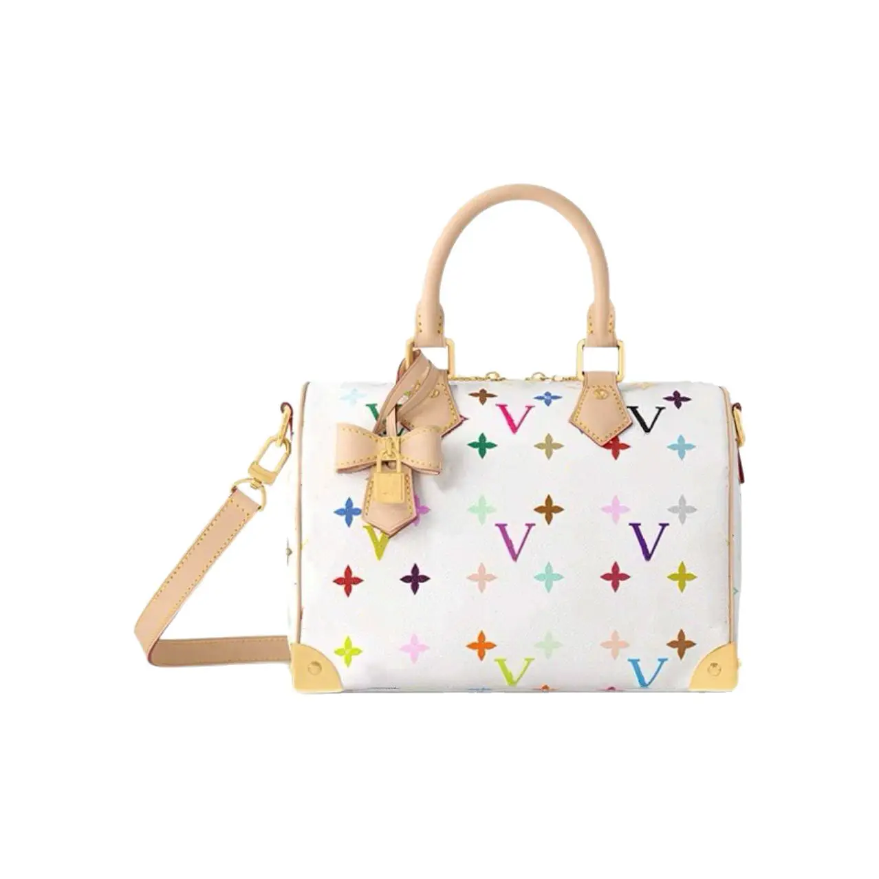 Cross-border Shake Fast Distribution White Tricolor Bag Women's Bag M13085 Pillow 25 Pair Edition One Piece of Traceless Distribution Donkey