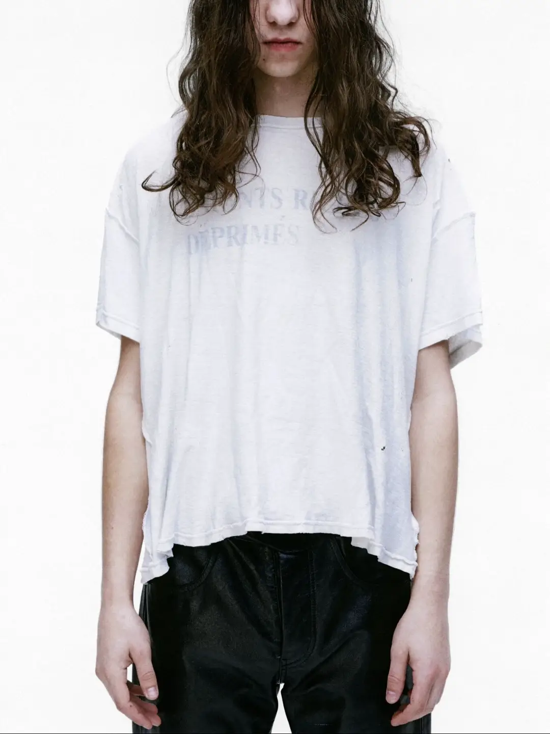 Erd25Ss Melancholy Rich Second Generation Slogan Letter Printed Short Sleeve T-shirt