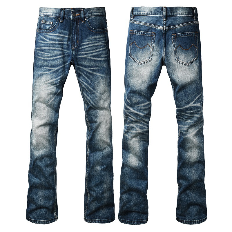 Trendy Flared Jeans for Tall Men, Slimming and Height-Enhancing, Versatile Men's Jeans