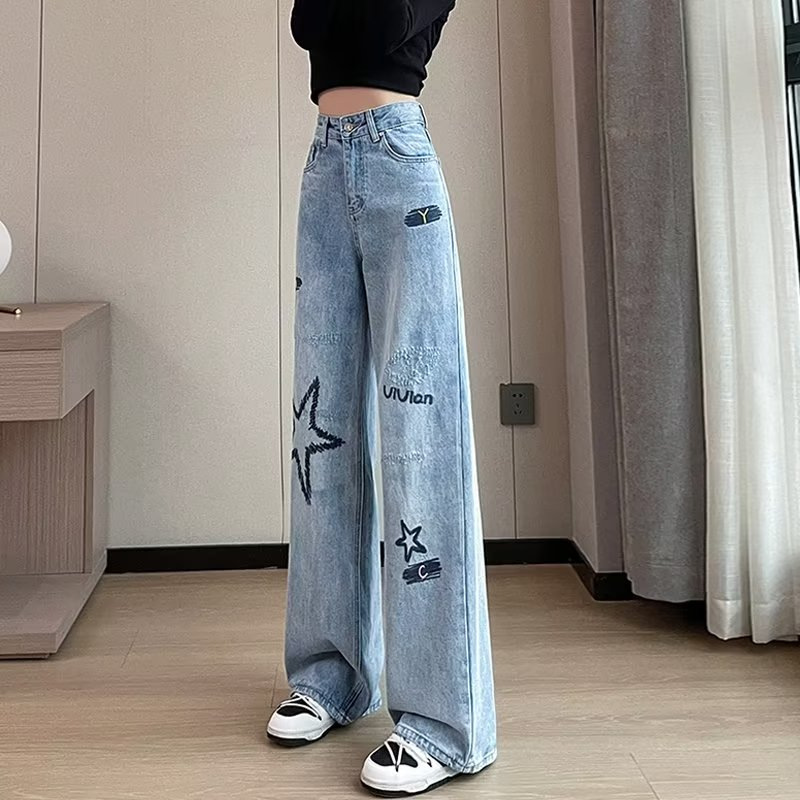 2023 Summer jeans Women's Artistic all-matching New Elegant simple lazy trendy Harajuku women's fashion popular