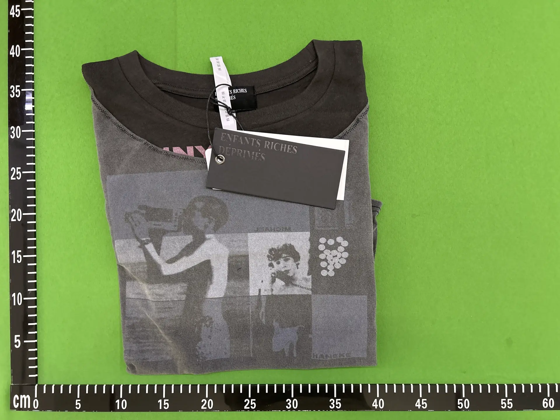 Enfants Riches Déprimés Patchwork Washed Print Long Sleeve Tee