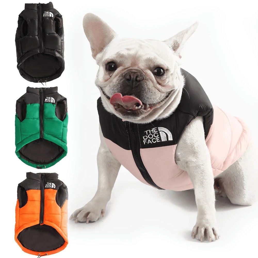 Fall Winter Pet Dog Clothes Embroidered Thickened Vest Teddy