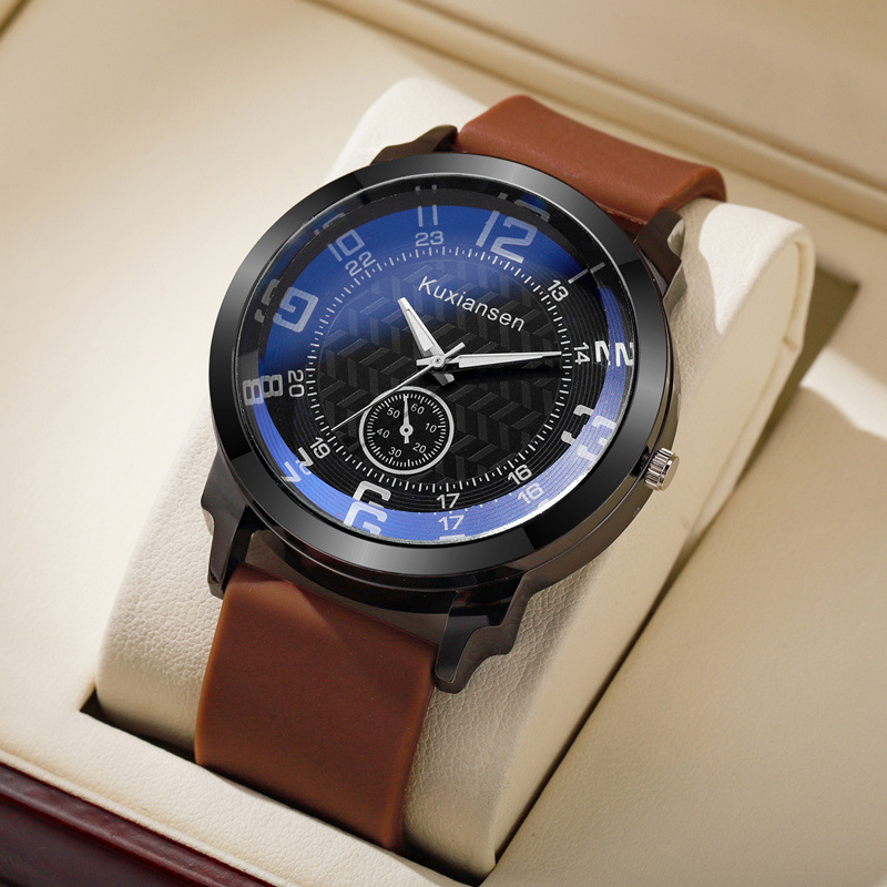 Men's Fashion Business Watch Simple Casual Life Waterproof Digital Large Dial Foreign Trade Cross-border Guangzhou Batch Generation