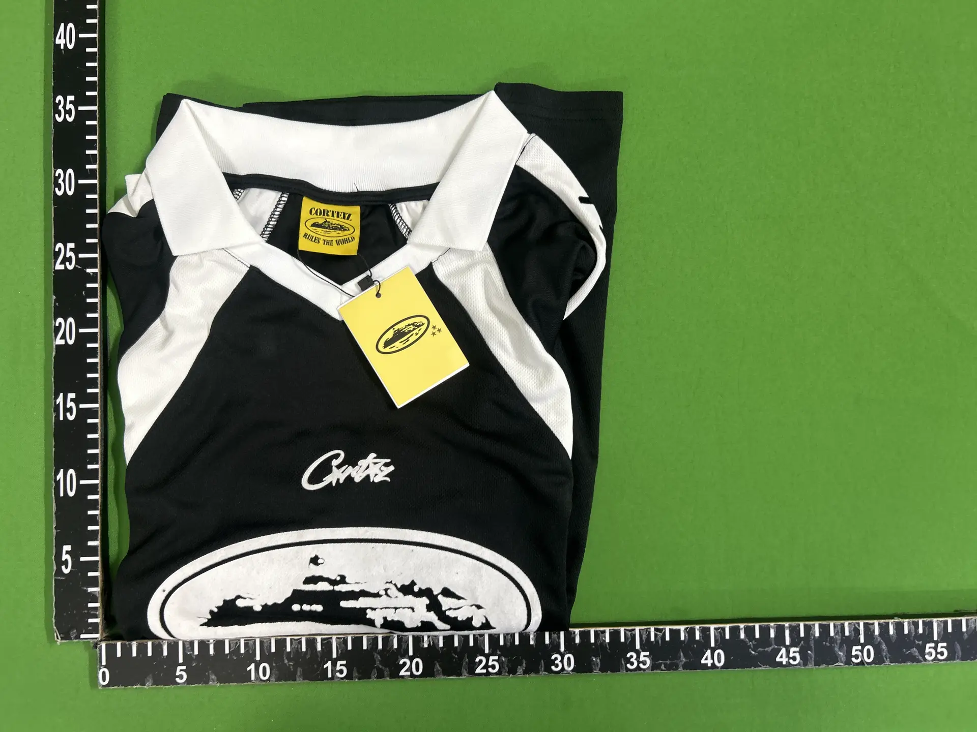 Cortez Black White Sports Jersey Short-Sleeve