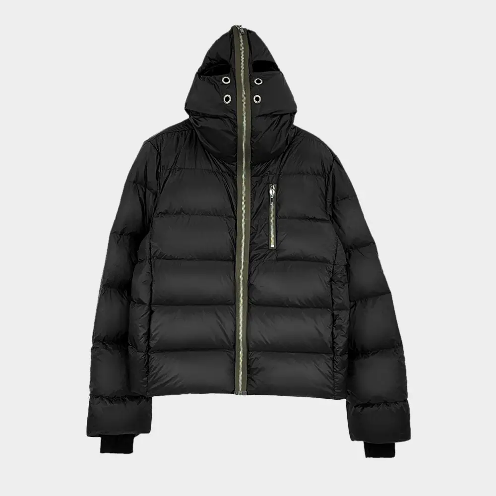 SUBHUMAN Men's Dark Shark Head Masked Zipper Warm regular Down Jacket