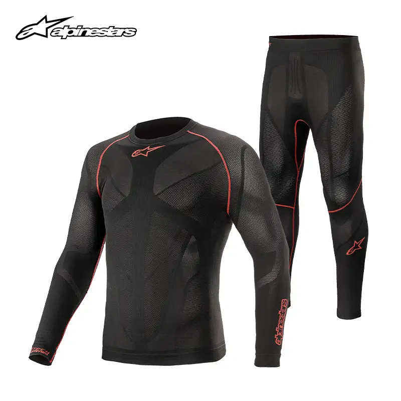 A Star Alpinestars Summer Cycling Sweat Jacket and Sweat Pants Sweat-Absorbent and Breathable Slip Jacket Cycling Suit Ride Tech V2