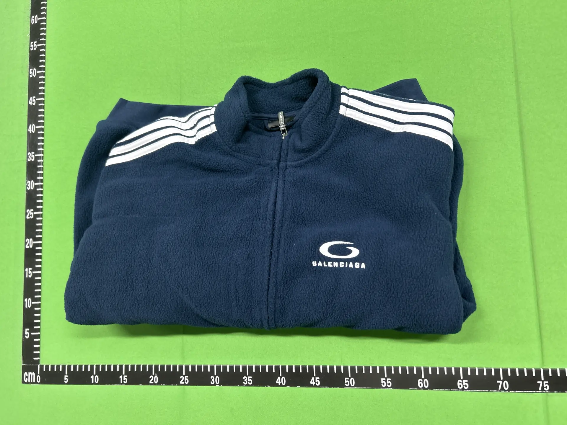 Balenciaga Fleece Jacket Navy