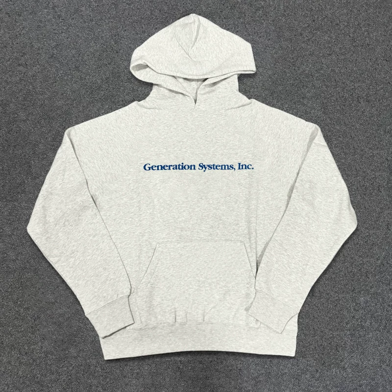 BOMBA STUDIO American style trendy high street hooded sweatshirt for men and women in spring and autumn, with a sense of luxury, fashionable, versatile, and casual