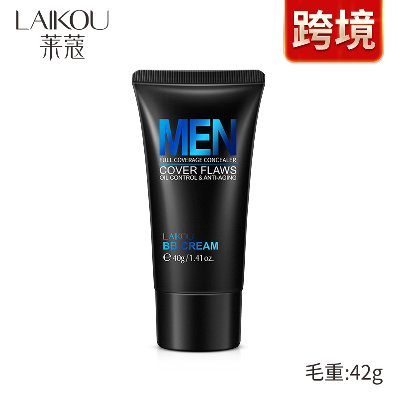 Laikou Bb Cream Men's Bb Cream 40g Natural Makeup Cross-Border Foreign Trade Cosmetics in Stock