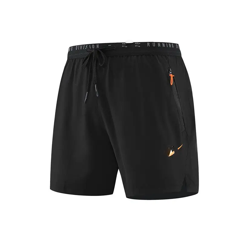 American track and field shorts breathable marathon training quick drying sports running double-layer anti glare fitness lining shorts