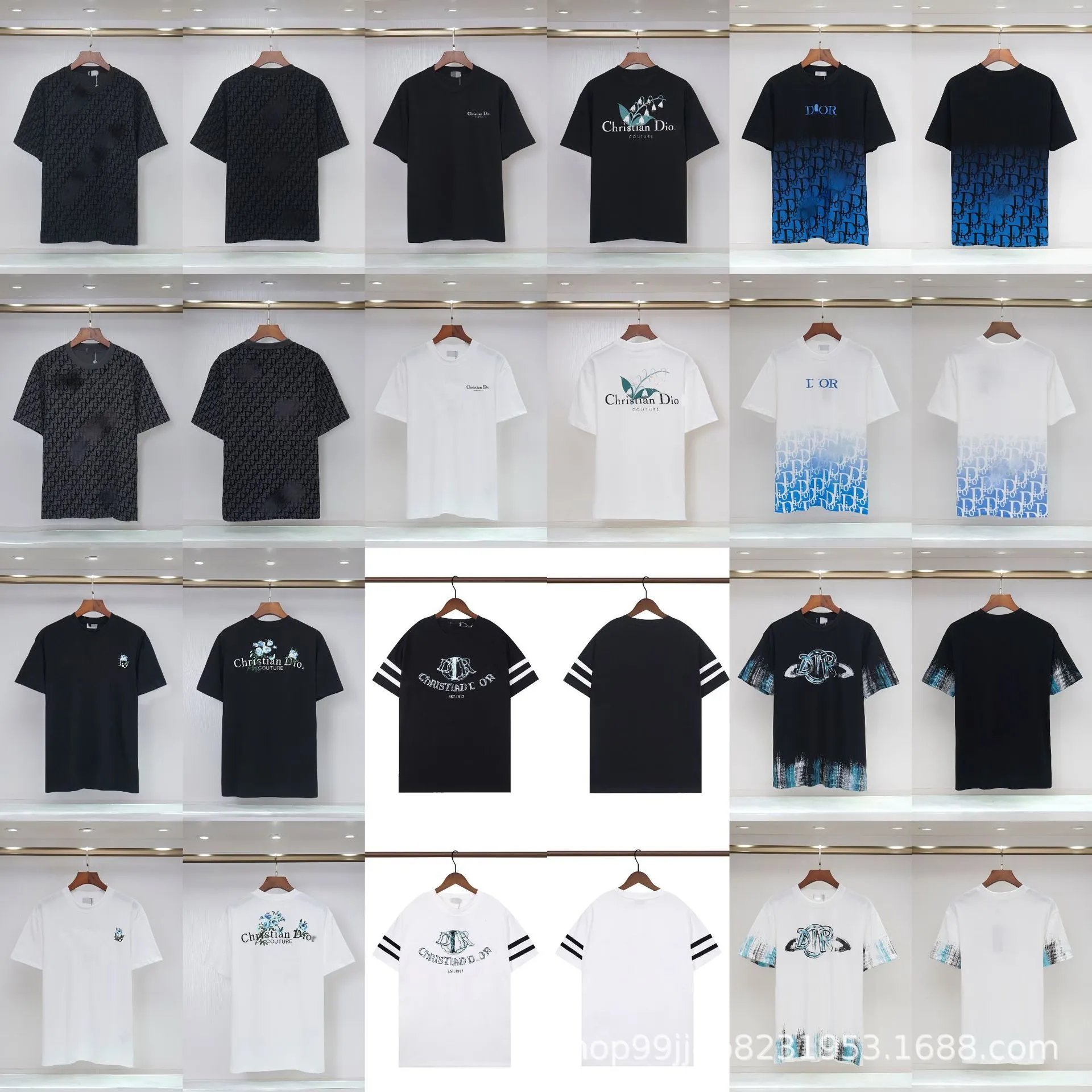 Correct version D Dijia 2026 summer new classic logo embroidery casual loose pullover short-sleeved T-shirt foreign trade trend Fotografie QC de pe WEIDIAN pe Qualit.ly