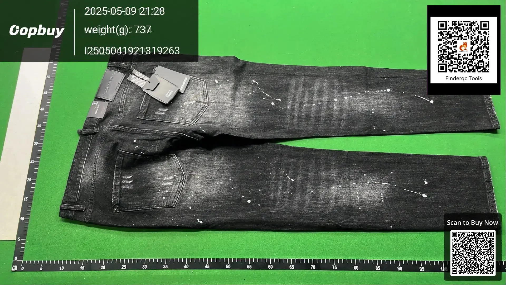 9880 2023D2 Hole Fashion Men's Denim Pants Quadratic Personality Small Straight Leg Cross-border Trendy Jeans