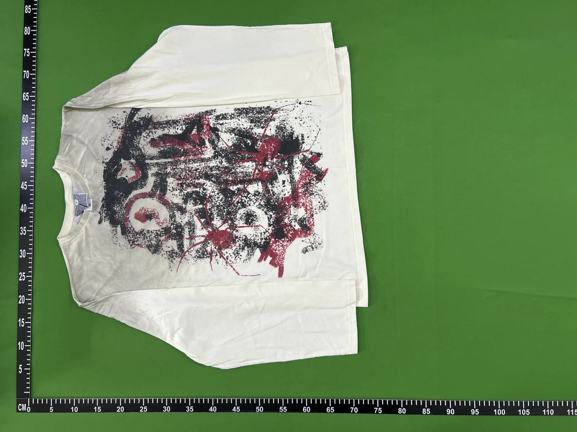 SHIBU dark misanthropic avant-garde vintage ins trend old festival wear dirty long-sleeved T-shirt