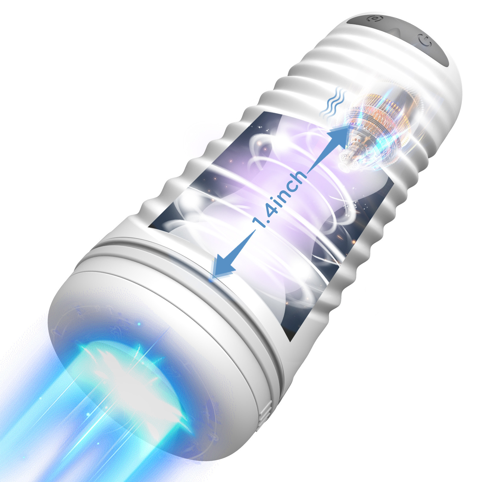 Men's Fully Automatic Telescopic Airplane Cup Suction Vibration Penis Exercise Adult Sex Supplies Male Masturbator