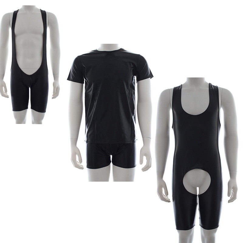 Factory wholesale sexy underwear sexy men's adult products black swimsuit men's flirting clothes red edge