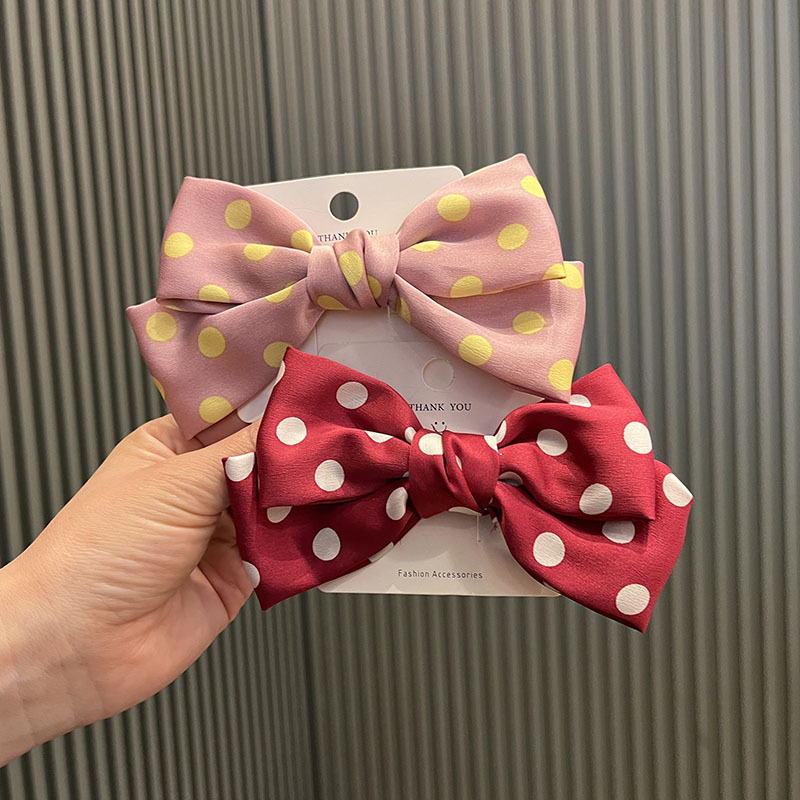 Children's Satin Bow Headdress Princess Hairpin Cute Girl Hair Accessories Top Clip DIY Hairpin Shoe Flower Material