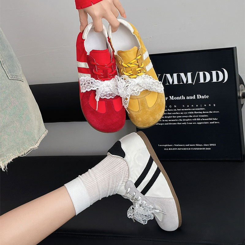 Genuine Leather Training Shoes Women's Low-top Leather Sports Sneakers 2025 New Korean-style Lightweight All-match Soft-soled Casual Single-layer Shoes