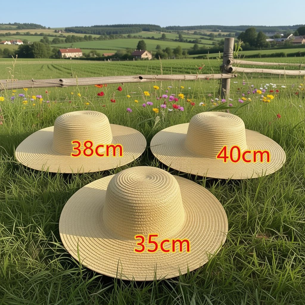 Straw Hat for Women, Summer Sun Protection Hat for Farmers, Large Brim Straw Sun Hat, Casual Large Brim Hat Wholesale