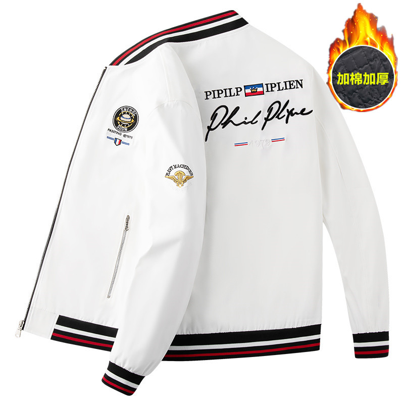 Young and Middle-aged Men's Casual Jacket Autumn and Winter 2023 New Korean Baseball Suit Clothes Handsome Embroidered Jacket