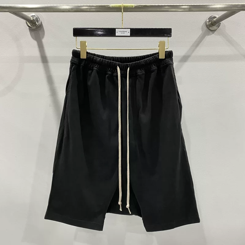 23FW Dark RO Style Basic High Street Five Point Harlan Hanging Pants Casual Cotton Shorts for Men and Women