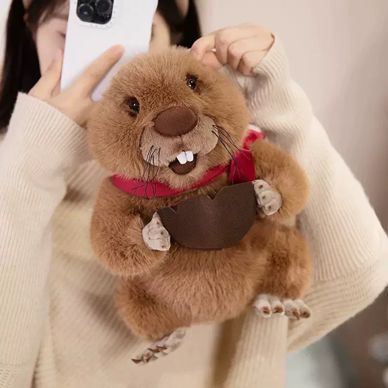 Cross-Border Cute and Cute Groundhog Doll Plush Toy Hamster Guinea Pig Doll Children's Rag Doll Girl Delivery