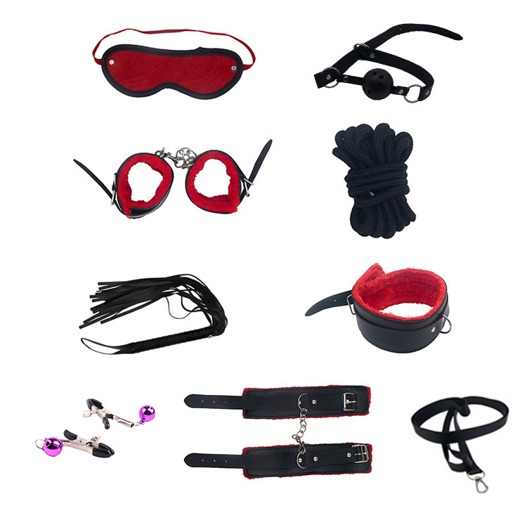 New sex toys sm8 piece set alternative sheaf torture nipple clip whip female flirt stimulation training