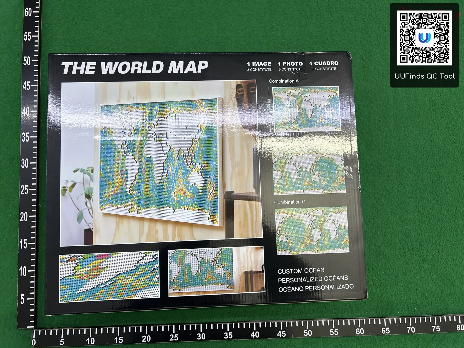 Art Life 31203 World Map Giant Adult High Difficulty kids Assemble Chinese Building Block Toy
