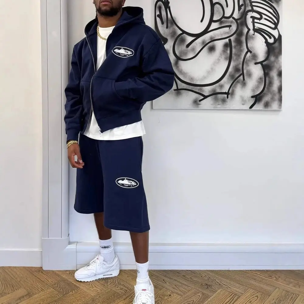 Hoodie Sweater Shorts suit
